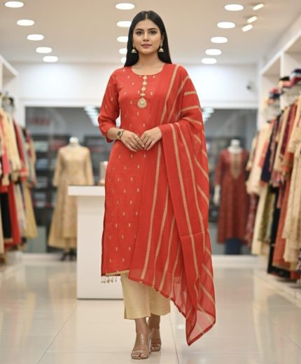 আনস্টিচড জর্জেট থ্রি পিস