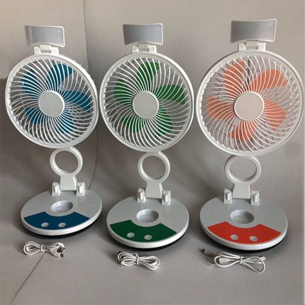 Multifunctional 𝐑𝐞𝐜𝐡𝐚𝐫𝐠𝐞𝐚𝐛𝐥𝐞 𝐅𝐨𝐥𝐝𝐢𝐧𝐠 𝐅𝐚𝐧 𝐰𝐢𝐭𝐡 𝐋𝐄𝐃 𝐋𝐢𝐠ht