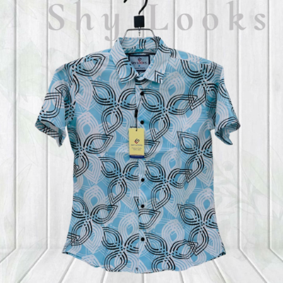 Luxury China Spandex Cot Half Sleeve Shirt for Men
